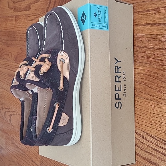 Sperry Songfish Dark Brown Suede Topsiders - Size 6 - Picture 10 of 12